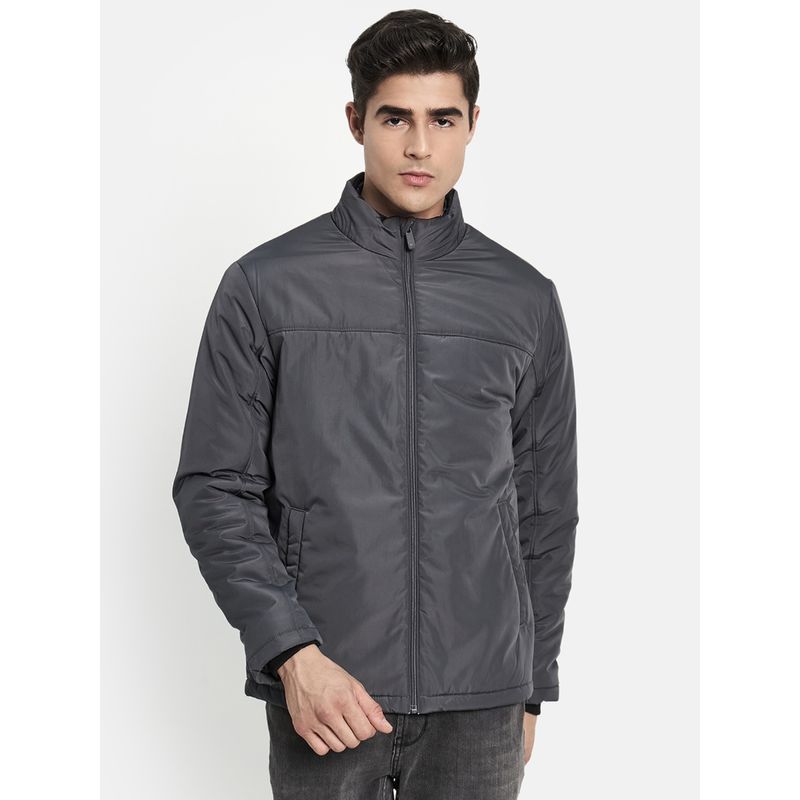 METTLE Men Grey Tailored Jacket (L)